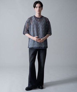 WEGO 【2点SET】メッシュパターンアンサンブルPOシャツ（SS） 柄1