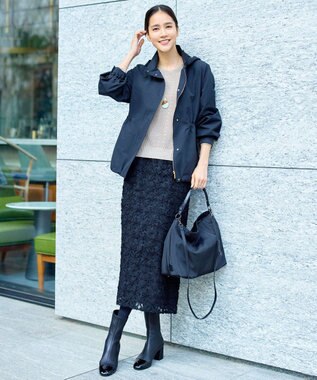 自由区 コットンナイロンタッサー ブルゾン Ⅱ ブラック