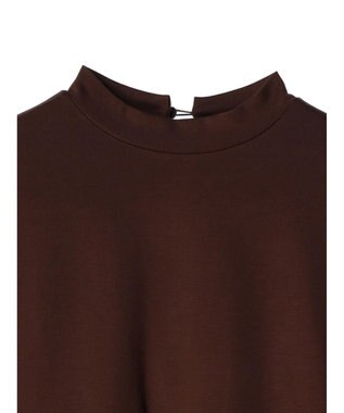 Green Parks armonia．異素材切替ワンピース Brown