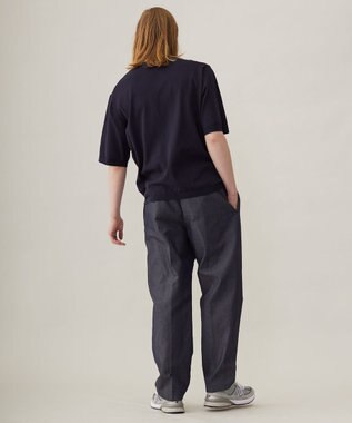 UNFILO MENS FINE MOVE クルーネック ニット [24年春夏商品] ネイビー