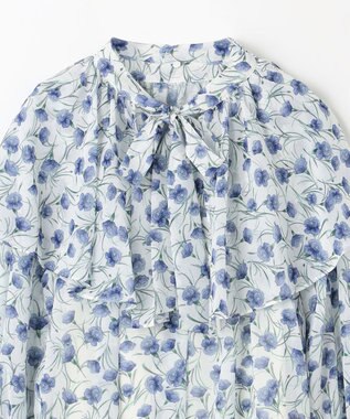 GRACE CONTINENTAL スモールフラワーケープトップ キナリ