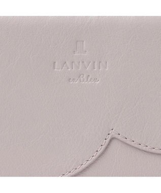 LANVIN en Bleu デクール 二つ折りLファスナー財布 ライトピンク