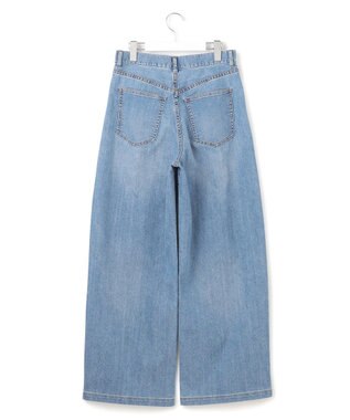 23区 L 【Oggi6月号掲載/接触冷感】23区DENIM サマー タック ワイド パンツ スカイブルー系