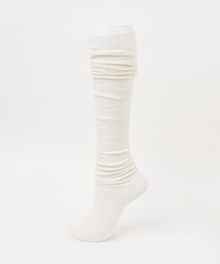 WEGO クシュクシュニーハイソックス オフホワイト