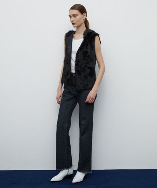 BEIGE， 【S-size】TRONCHET / セミフレアデニム Black