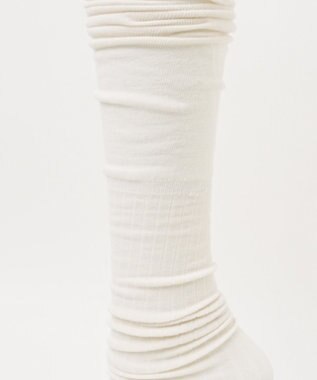 WEGO クシュクシュニーハイソックス オフホワイト