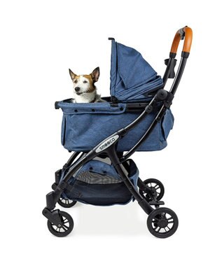 PET PARADISE smooca ネオ ワンロック ペットカート《デニム調》 インディゴブルー