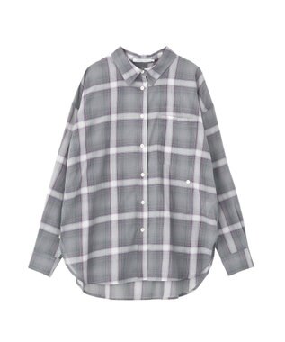 AMERICAN HOLIC 【3WAY】シアーチェックシャツ Green