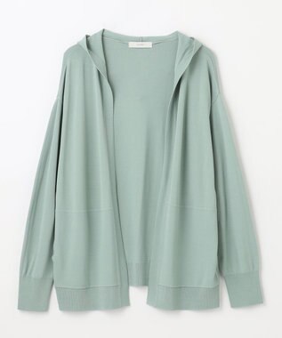 ANY 【接触冷感/UVケア/アンチピリング】フーディーカーディガン ミント