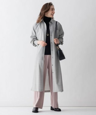 自由区 L 【洗える】カシミヤシルクブレンド タートルネックニット (検索番号:JJ47) ブラック系