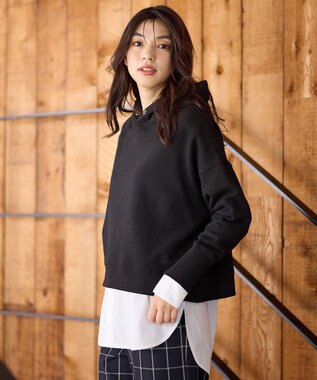 ANY 裏毛フーディ ブラック