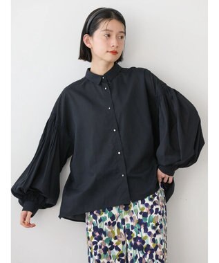 AMERICAN HOLIC ＵＶカット／接触冷感ギャザースリーブブラウス　 Black