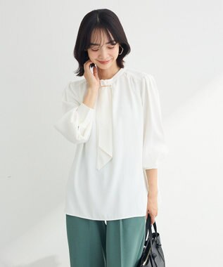 Green Parks ２ｗａｙボウタイブラウス Off White