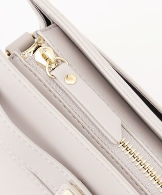 J.PRESS LADIES 【2way・セットアイテム】ノーブルショルダー バッグ ライトグレー系