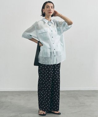 UNFILO 【ウエストゴム】プリント イージーパンツ ドット