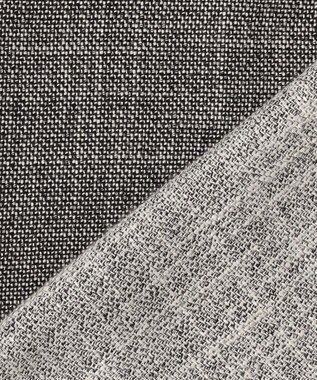 ICB L ライトスラブツイード シャツジャケット ブラック×オフホワイトミックス