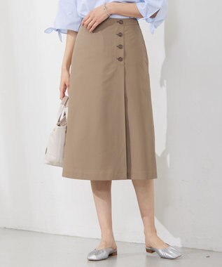 J.PRESS LADIES 【洗える・撥水】 Minotechライトタフタ スカート ブラウン系