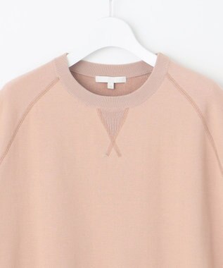 自由区 【洗える】コットンループバックスウェット ニット ローズ