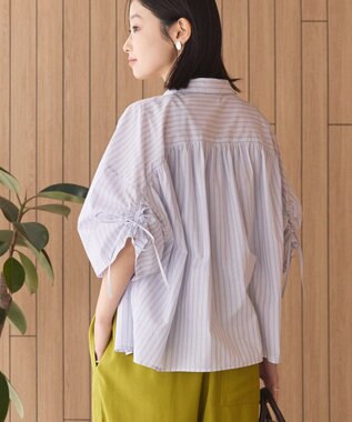 AMERICAN HOLIC 【先行予約】【WEB限定】ギャザーリボンスリーブ半袖シャツ