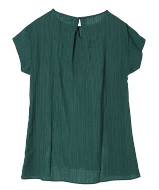 Green Parks 変形ストライプジャガードチュニック Green