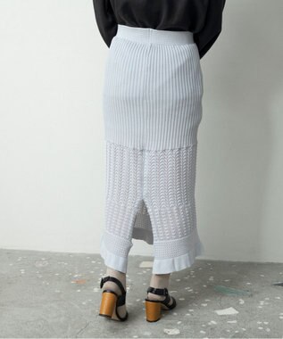 TRICOTE PTTERN SKIRT/パターンスカート 94L.GRAY