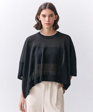 BEIGE， YOOPER / ドライタッチ シアーニット Black