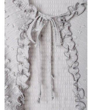 earth music&ecology ふくれジャガードボレロ Light Gray