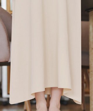 Tiaclasse 【洗える】スポンジニットジャンスカ アイボリー