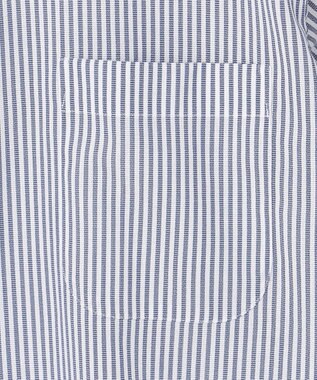 GOTAIRIKU 春夏向け【形態安定】SUMMERPREMIUMPLEATS_セミワイドカラー 半袖ドレスシャツ(26年限定色) 26年限定色/サックスブルー×ストライプ