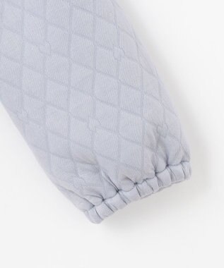 組曲 KIDS 【150-160㎝】ハートキルトジャガード アウター サックスブルー系