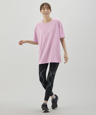 CW-X 【UNISEX】 CW-X トップス Ｔシャツ 半袖 3分袖 Ｕネック 吸汗速乾(本体) ユニセックス DLR115 /ワコール