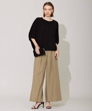 ICB 【洗える】 UnleashLite タックパンツ オリーブ系