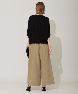 ICB 【洗える】 UnleashLite タックパンツ オリーブ系