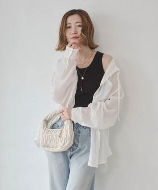 WEGO 【カップ付き】接触冷感なちゅ盛れカップインタンクトップ ブラック