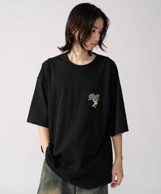 WEGO 【ユニセックス着用ITEM】別注BENDAVISサークルロゴグラフィックT（SS） ブラック