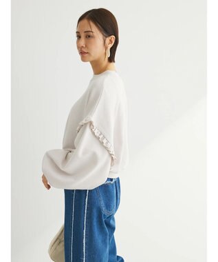 Green Parks ・Ｐｅｔｉｔ　Ｆｌｅｕｒ　ボリュームスリーブスウェット Ivory