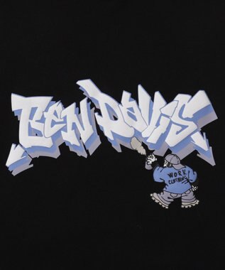 WEGO 【ユニセックス着用ITEM/MLサイズ展開】別注BENDAVISバブルロゴプルオーバー ブラック