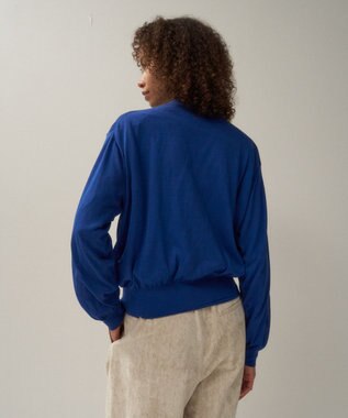 ATON COMPACT COTTON | Vネックニットカーディガン BLUE