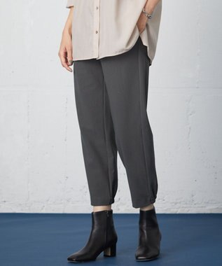 J.PRESS LADIES 【洗える】ストレッチピケジャージー パンツ グレー系