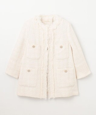 GRACE CONTINENTAL ツイードショートコート キナリ