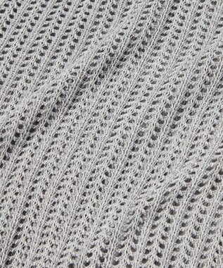 TOQUE 25SS新作〈大草直子さんアドバイザー〉【天然素材】シルク×コットン粗メッシュニットノースリーブ グレー