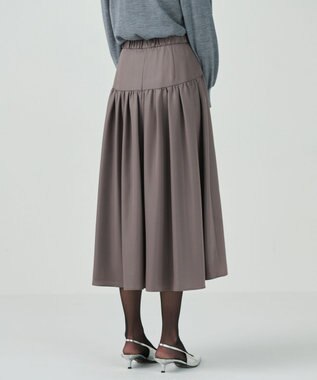 GRACE CONTINENTAL チンツジョーゼットスカート グレー