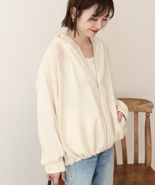 AMERICAN HOLIC フーディーシアーブルゾン Ivory