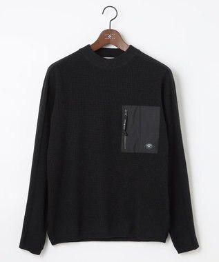 JOSEPH ABBOUD MOUNTAIN 【UNISEX】リサイクルウールポリ ニット ブラック系