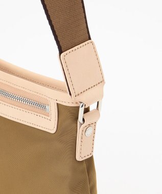 Y'SACCS 【LIMONTAナイロン】ストライプテープショルダー カーキ