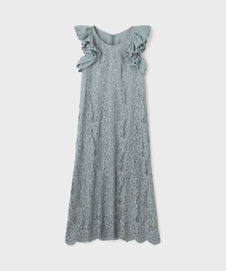 GRACE CONTINENTAL フリルレースワンピース ブルー
