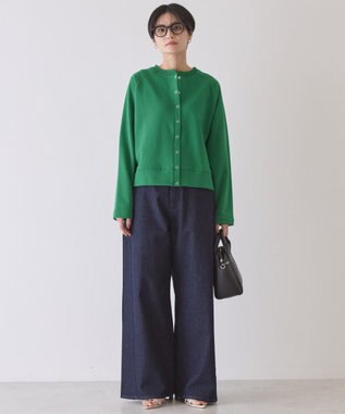 AMERICAN HOLIC リングドットボタンカーディガン Green