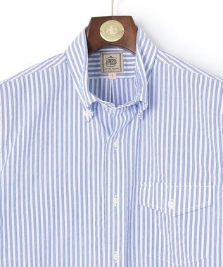 J.PRESS MEN 【WEB・一部店舗限定】シアサッカーストライプ シャツ/B.D ブルー系1