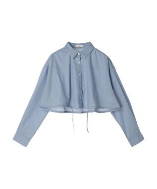 earth music&ecology ドロストヘムショートシャツ Sax