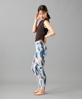 Chacott Chacott BALANCE シアーリブノースリーブTシャツ ダークブラウン